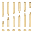 thumbnail image 2 of TOP! M2+3mm Support Screws, 240 Pieces Male to Female Hexagon Brass Washer Screw Nut Combo Kit, Gold, 2 of 4