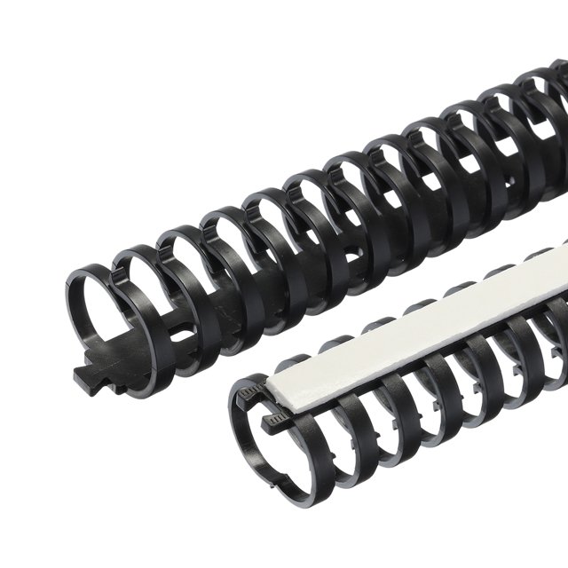 Unique Bargains 2pcs 20' Cable Raceway 30mm Cord Cover Hider Cable Management with Self Adhesive, Buckle & Scale, Black