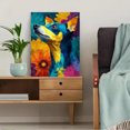 thumbnail image 5 of Colorful Floral Chihuahua Canvas Wall Art, Vibrant Dog Portrait Print, Pet Lover Decor, 5 of 8