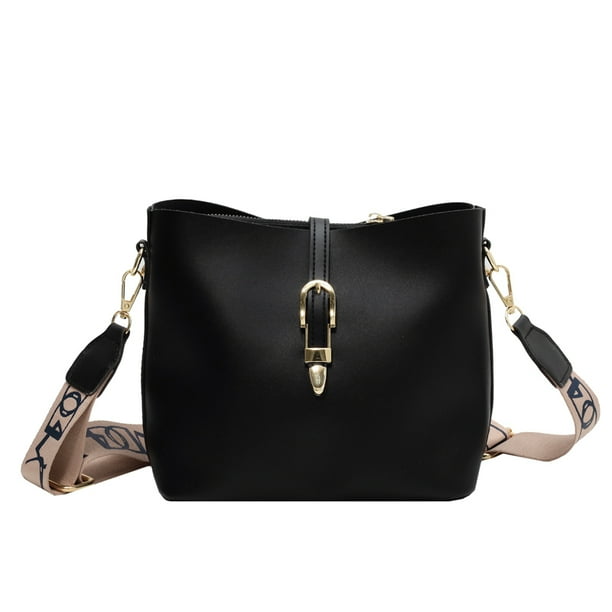 Women's Wide Strap Crossbody Bag, Commuter Shoulder Bag
