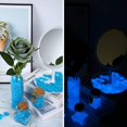 thumbnail image 4 of Guijarros resplandecientes Brillan en la oscuridad Piedras Rocas Decoración luminosa azul oso de fresa  Hogar, 4 of 5