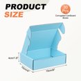 thumbnail image 2 of 6 x 4 x 1.6 Inch Shipping Boxes, 30 Pack Color Corrugated Cardboard Box Cute Carton Boxes Literature Mailer for Mailing Packaging Small Business Gift Storage, Blue, 2 of 7