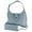 Blue Gray, variant on Alyssa  Synthetic Leather Shoulder Handbag and Matching Clutch/Wallet Set (Women)
