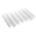 thumbnail image 1 of Unique Bargains Boîte de Rangement pour Composants - PP Ajustable 36 Compartiments Boîtes à Outils Composants Électroniques Transparent Blanc 275x178x43mm, 1 of 4