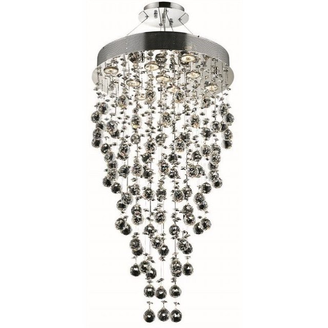 Elegant Lighting Galaxy 20" 9 Light Elements Crystal Chandelier