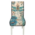thumbnail image 7 of TSOVTHRID Quilted Dining Chair Seat Covers Stretch Seat Cushion Slipcovers Comfy Washable Dining Chair Slipcovers with Elastic Band, Boho Mandala Floral Dragonfly Print, Set of 4, 7 of 7