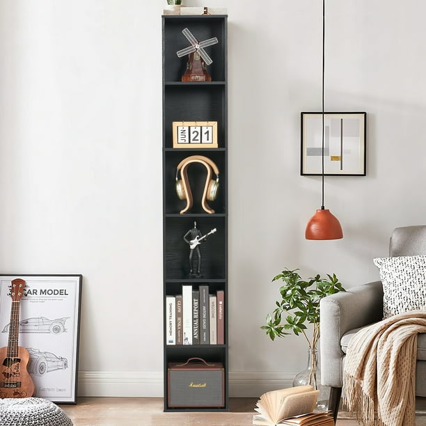 Oneinmil 6tier Standard Bookcase 71.5" Tall Bookshelf for Home Office