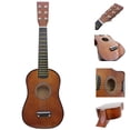 thumbnail image 4 of Guitarra acústica de 6 cuerdas y 23 pulgadas para niños, juguetes educativos, color café., 4 of 9