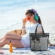 thumbnail image 4 of Bolsa de playa de malla con compartimento portátil para artículos de aseo: organizador de viaje para artículos esenciales de natación, bolso de baño y bolsa de piscina, fabricada con malla de, 4 of 6