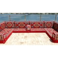 thumbnail image 2 of Red Floor Cushions, Sofa Bed, Diwan Sofa, Turkish Sofa, Floor Seating Sofa, Arabic Majlis Sofa Set, Sleeper Sofa Couch, Modular Sofa, 2 of 3