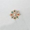 thumbnail image 2 of Helm Lapel Pin with Colorful Crystal Rhinestones Delicate Lapel Pin Jewelry Accessories for Men, 2 of 5