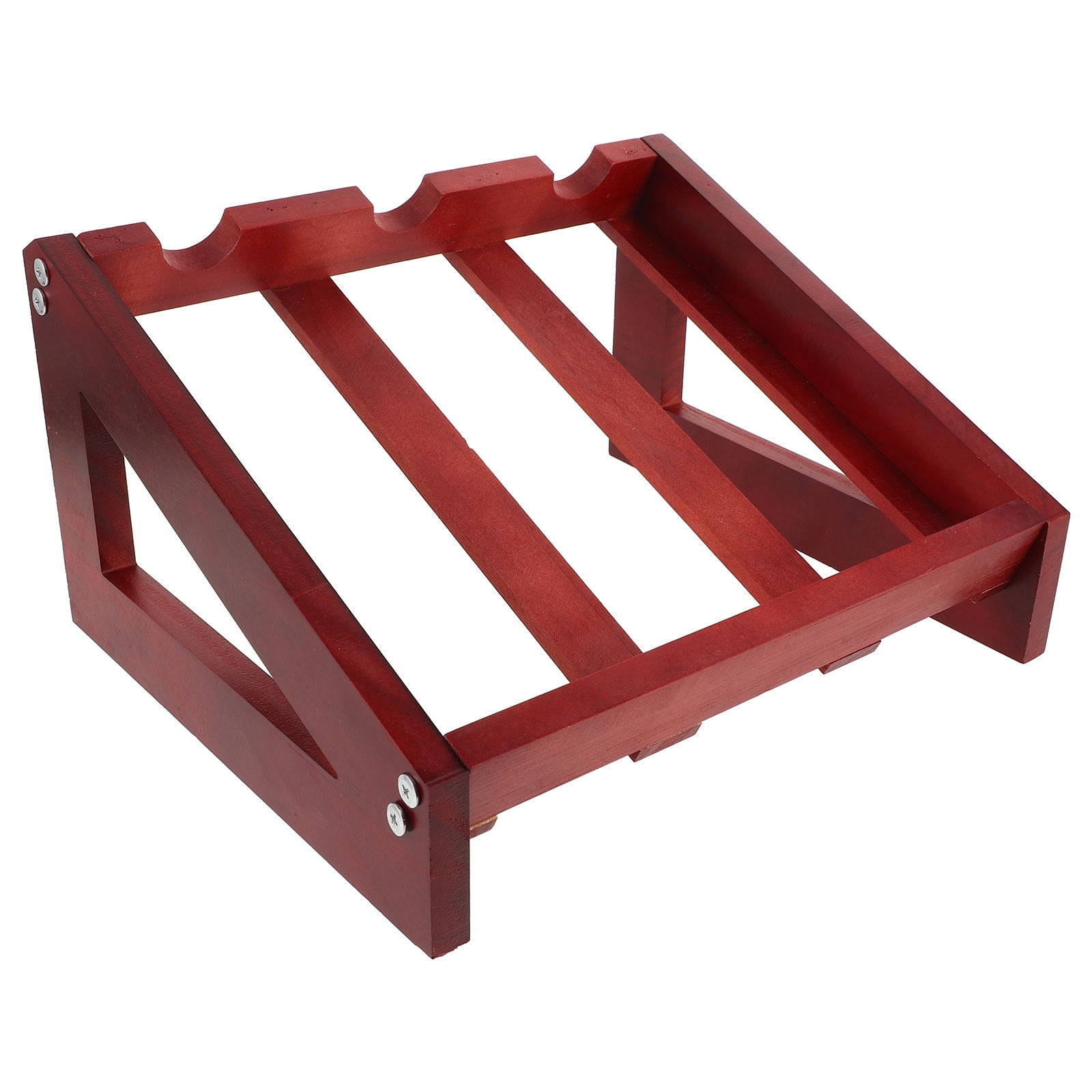 HEANUJJ Dark Red Wood Wine Display Holder Sturdy Wine Rack for Cabinet Storage Use
