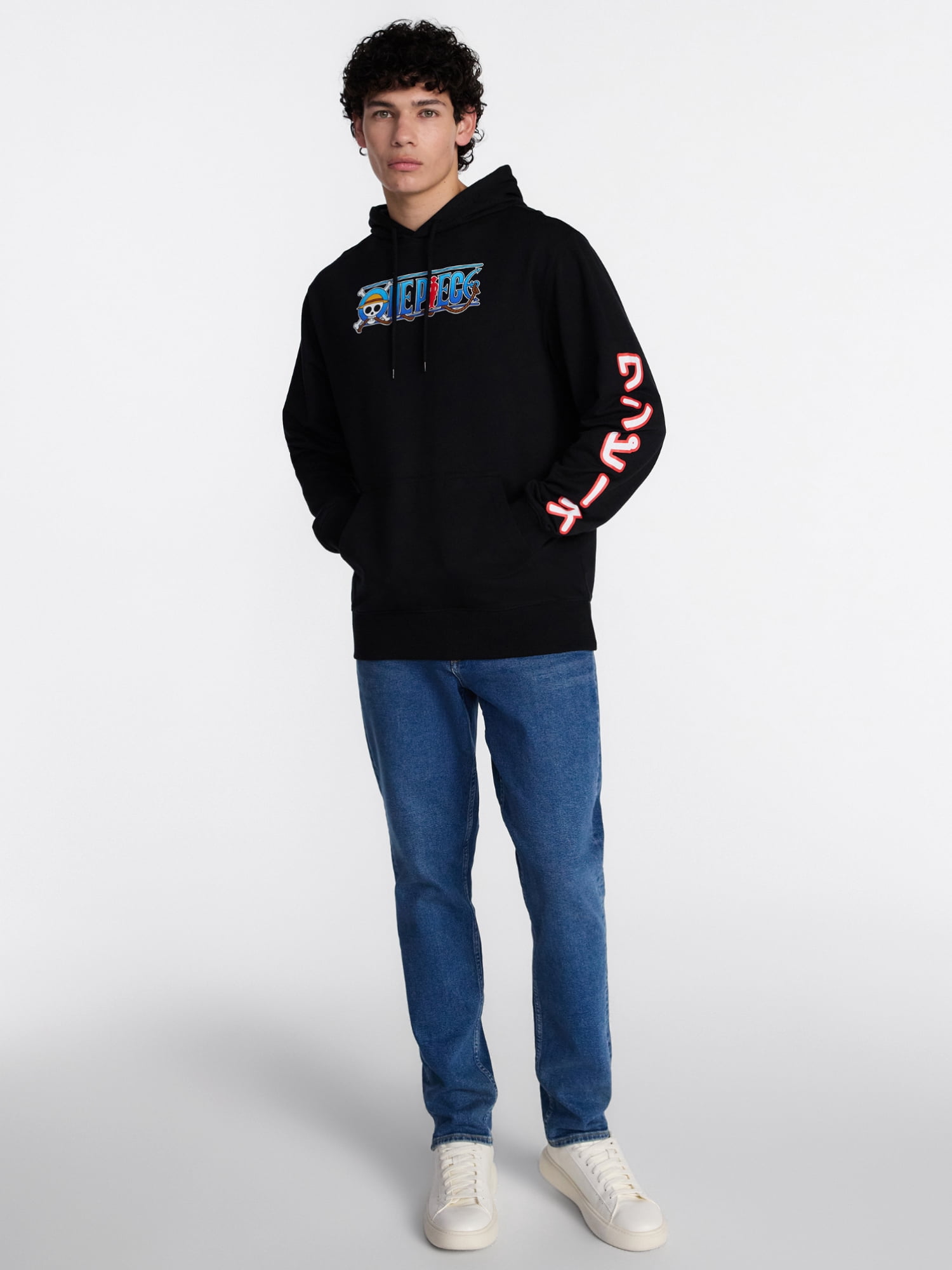 One Piece Men's and Big Men's Graphic French Terry Fleece Hoodie, Sizes XS-5XL