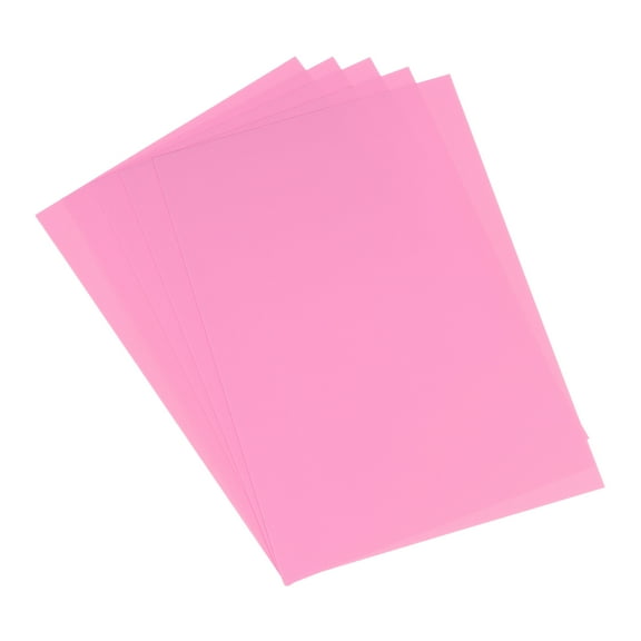 5 Pcs Shrink Plastic Sheets, 8x12 Inch Shrink Films Paper, Pink