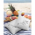 thumbnail image 3 of Pack of 2 Outdoor Pillow Covers, Cool Man is Running Waterproof Square Throw Pillowcase Cushion Decorative Pillow Covers for Couch Patio Tent, 26x26 in, 3 of 6