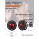 thumbnail image 5 of PROSTEEL Granate rojo Redondo para hombres Pendientes de botón Piedra natal de enero Pendiente de circonita cúbica Plata de ley Joyería de runa vikinga nórdica Hip Pop Regalo para niño, Negro, 5 of 6
