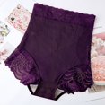 thumbnail image 3 of Gibobby Banda de sudoración para Calzoncillos de cintura alta para mujer, corsé posparto, levantamiento de cintura, escultura de cadera, pantalones corporales delgados para grasa (Morado, L), 3 of 5