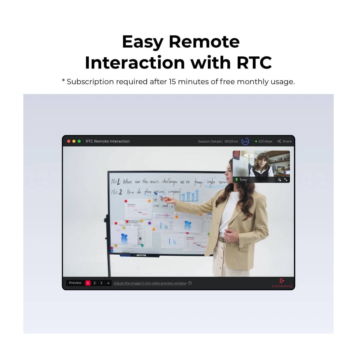 OBSBOT Tiny 3 AI-Powered Spatial Audio 4K PTZ Webcam with Gesture & Voice Control, Stream Deck and Switch 2 Compatible