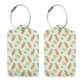 thumbnail image 3 of Sikiie Vegan Fruit Carrot Luggage Tag for Suitcase Leather Baggage Tag with Stainless Steel Loop Privacy Cover for Women Men Girls-1, 3 of 5