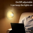 thumbnail image 2 of PENGXIANG LED Night Light Motion Sensor Wall Light 3 Modes LED Closet Lamp 120°Beam Angle Suction Cup Bedside Light with 300mAh Battery USB Rechargeable Induction for Kitchen Bedroom(whi, 2 of 9