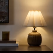 Home Decor Collection 12.5 Brown Ceramic Table Lamp