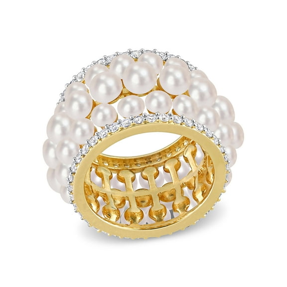 Everly Women's Cultured Pearl Sterling Silver Ring