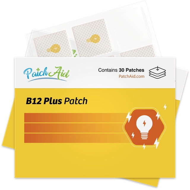 Parche tópico Patch Aid B12 Energy Plus, suministro para 30 días