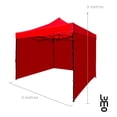 thumbnail image 3 of Toldo Plegable 3x3 LUMO Retractil Paredes Impermeable Lona Reforzada rojo, 3 of 6