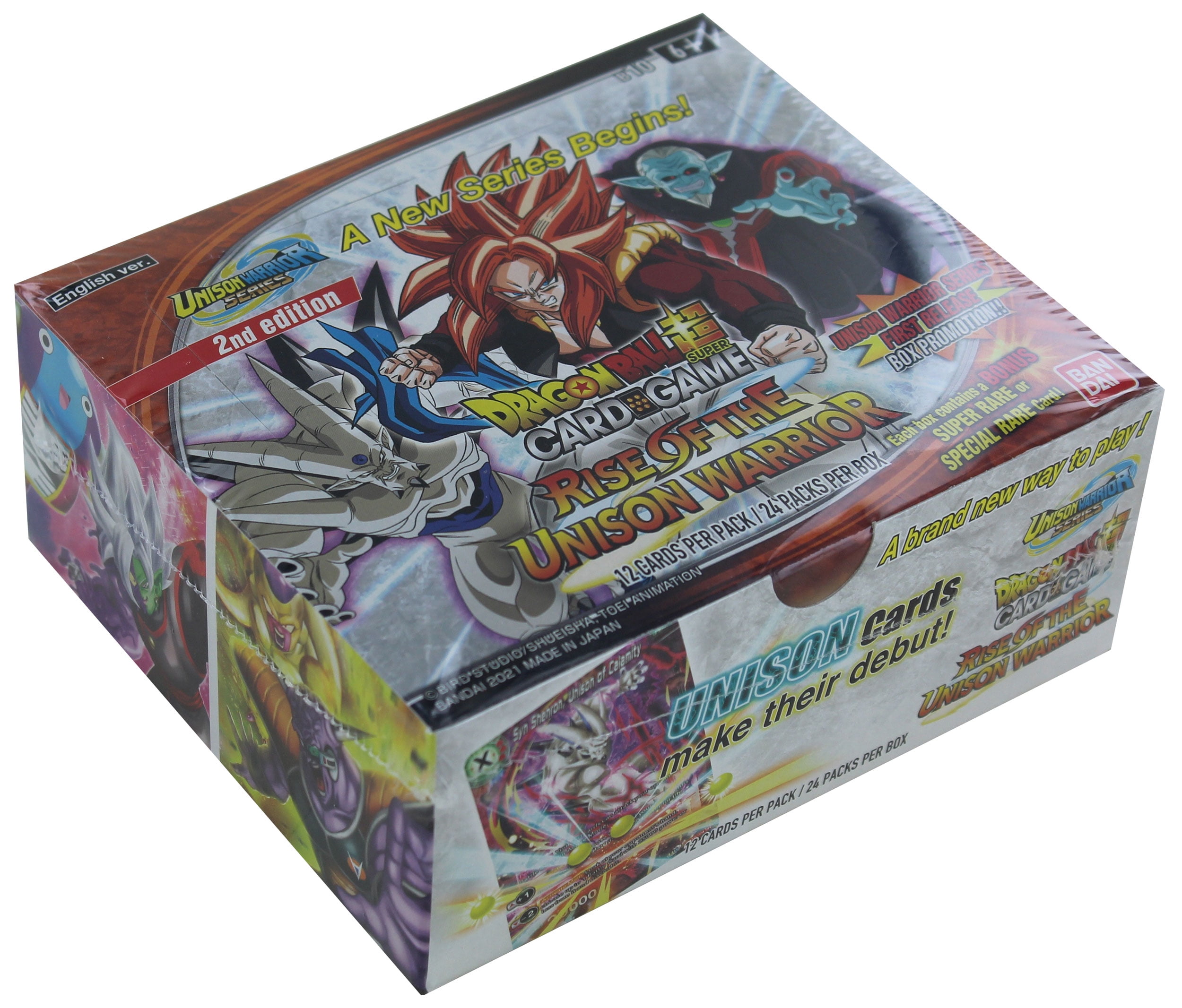 BANDAI NAMCO Entertainment Dragon Ball Super Card Game: Rise of The Unison Warrior Booster Box (English Ed.)