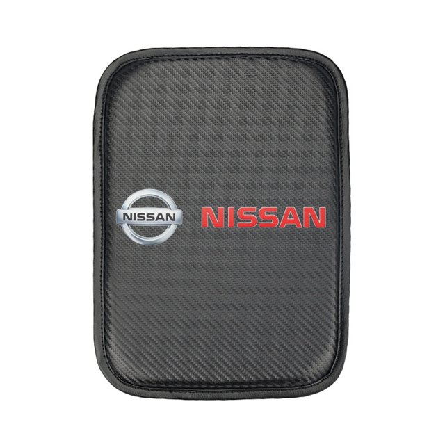 Almohadilla De Reposabrazos De Coche De Fibra De Carbono Auto Centro De La Consola De Almacenamiento Protector De Cojín Accesorios Para Toyota Honda Chevrolet
