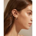 thumbnail image 3 of Mesovor Women Small Hoop Earrings 18k Gold Plated Huggie Dangle Earrings Dainty Drop Earrings, 3 of 5