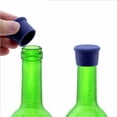 thumbnail image 5 of Copas de vino Tapones redondos de silicona para botellas, tapones de vino, tapones de cerveza, tapones de botellas de vidrio, artículos de uso diario blandos sellados, tapones de cerveza (50 piezas, verde) Sailing Electrónica, 5 of 5