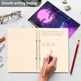 thumbnail image 4 of FORMRS 1-Subject Spiral Notebook 8" x 5" College Ruled 60 Refillable Sheet A5 Hard Cover, Pink Neon Road, 4 of 7