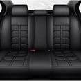 thumbnail image 5 of WRWolf Full Set Seat Cover Fit for Volkswagen Tiguan 2009-2024 Faux Leather Car Seat Protector Compatible Airbag Vehicle Cushion Covers Waterproof Carseat Seat Full Set 5 Seats (Black), 5 of 7