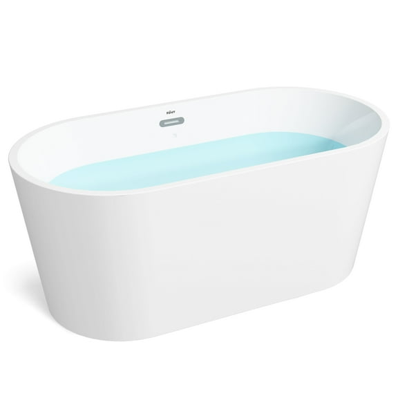 FerdY Shangri-La 55" Acrylic Freestanding Bathtub in Glossy White. Ferdy-02522-1400