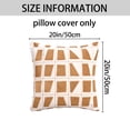 thumbnail image 6 of Unique Bargains Set of 2 Geometric Soft Plush Cushion Case Pillow Covers 20" x 20" Khaki, 6 of 6