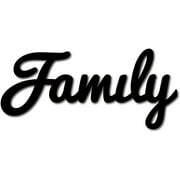 1pc Wood Family Sign Wall Decor Art Cutout Letter Word Laser Cut Unfinished Decorative Accessories Rustic