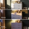 thumbnail image 4 of Adore Decor Jolie 3 Drawer Standard Dresser Chest with Storage, White, 4 of 7