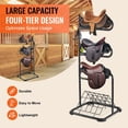 thumbnail image 5 of Freestanding Saddle Stand 3 Tiers English and Western Saddle Rack, 5 of 5