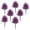 Purple, variant on RKZDSR Artificial Outdoor Fern Ground Stakes, Realistic Fake Lavender Bush Plants with Ground Spike, Weather Resistant Faux Plastic Greenery Shrubs for Garden Yard Patio Lawn Flower Bed Pathway Decor