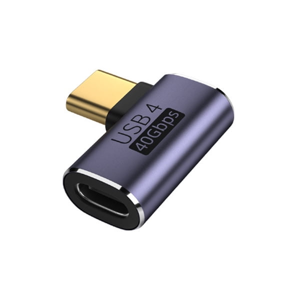 Jkung Type-C to Type-C Adapter Right Angle 40Gbps USB 4.0 100W 5A Laptop USB C Male to USB C Female Converter Phone Accessories