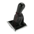 thumbnail image 1 of Pomo de cambio de marchas Unique Bargains con cubierta 5 velocidades para Ford Focus MK2 2004-2008 de cuero sintético, 1 of 6