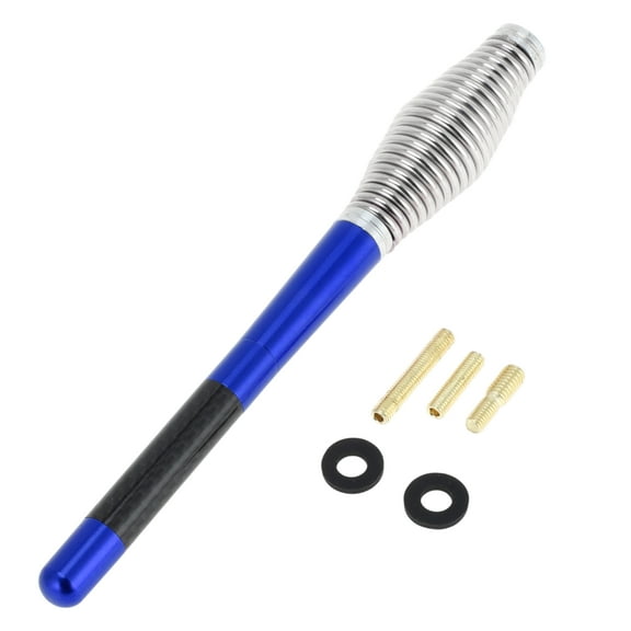 Unique Bargains 1 Set 19cm Car Short Antenna Truck Metal Roof Mount Antenna Decoration Only Blue