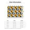 thumbnail image 2 of Throw Blanket for Couch - Cute Cow Print Sunflower B Super Soft Lightweight Cozy Warm Throw Blanket, Fuzzy Comfy Plush Flannel Blanket & Throws for Sofa and Bed All Season, 2 of 5