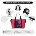 thumbnail image 3 of Travel Duffle Bag Rock Skull Guitarist Travel Tote Bags Carry on Luggage Waterproof Weekender Bags with Top Handle Adjustable Shoulde Strap for Travel Gym, 3 of 5