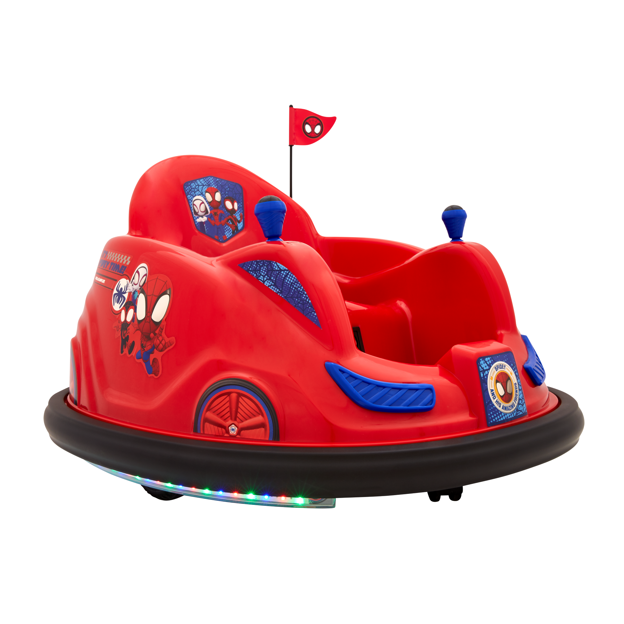 Spidey and His Amazing Friends, 6 Volts Bumper Car, Battery Powered Ride on, Fun LED Lights Includes, Charger, Ages 1.5- 4 Years, Unisex - image 8 of 14