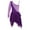 Purple, variant on MSemis Girls Kids Sequined Ballet Leotard Lyrical Asymmetrical Hem Dancewear Dress