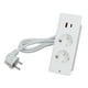 thumbnail image 1 of Enchufe Integrado, Cable De 1,5 Metros Regleta De Escritorio Instalación Flexible Multiusos Tomas De 2 Vías Enchufe De La UE 230-265 V Para Cabecera De Mesa Auxiliar, 1 of 7