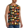 thumbnail image 2 of Disketp Construction Truck Sleeveless Tshirts For Men, Muscle Shirts For Men Dry Fit Tank Top-Medium, 2 of 8