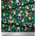 thumbnail image 3 of Soimoi Poly Georgette Fabric Floral & Cute Animals Cartoon Print Sewing Fabric Yard 42 Inch Wide, 3 of 3